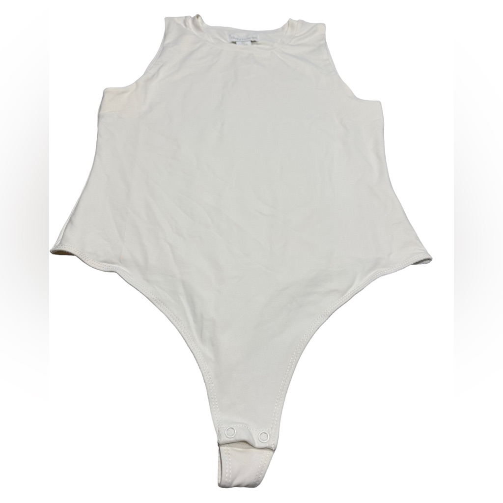 House Of Harlow 1960 Cream Sleeveless Bodysuit